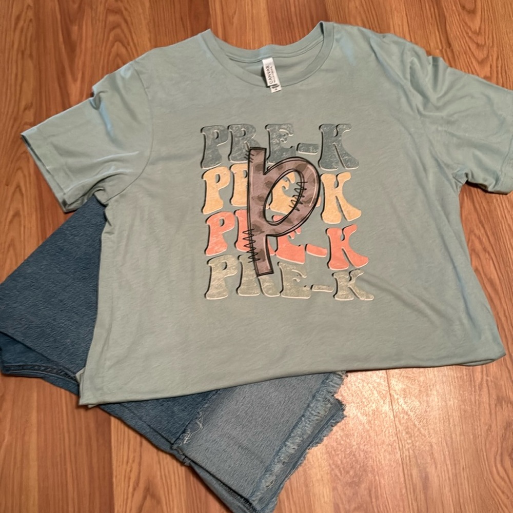 Prek teacher tee